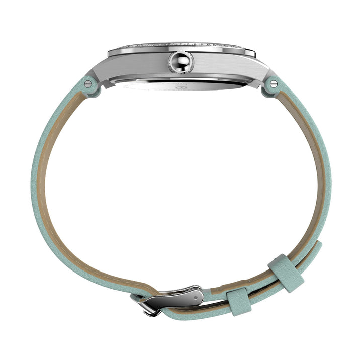 Timex Trend Women Blue Round Brass Dial Analog Watch - TW2V80400UJ