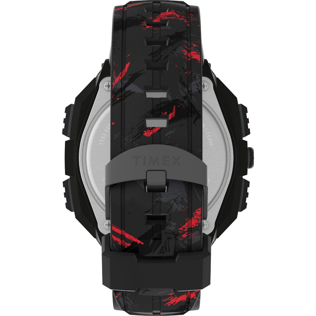 Timex Men Black Round Resin Dial Digital Watch-TW2V85100X6