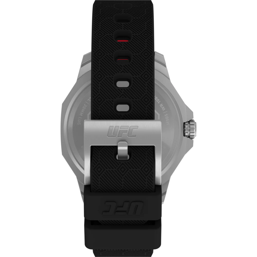 Timex UFC Reveal 41mm Silicone Backed Leather Strap Watch -TW2V85400X6