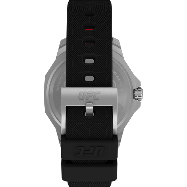 Timex UFC Reveal 41mm Silicone Backed Leather Strap Watch -TW2V85400X6