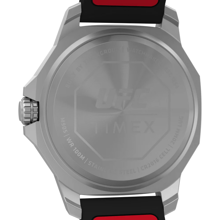 Timex UFC Reveal 41mm Silicone Backed Leather Strap Watch -TW2V85400X6