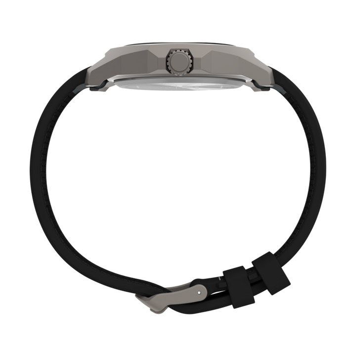 Timex UFC Reveal 41mm Silicone Backed Leather Strap Watch -TW2V85700X6