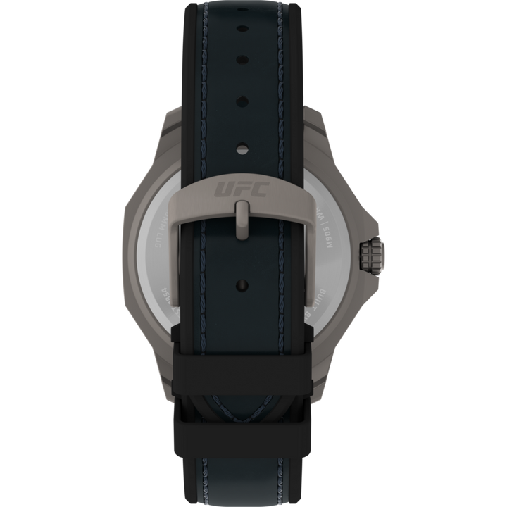 Timex UFC Reveal 41mm Silicone Backed Leather Strap Watch -TW2V85700X6