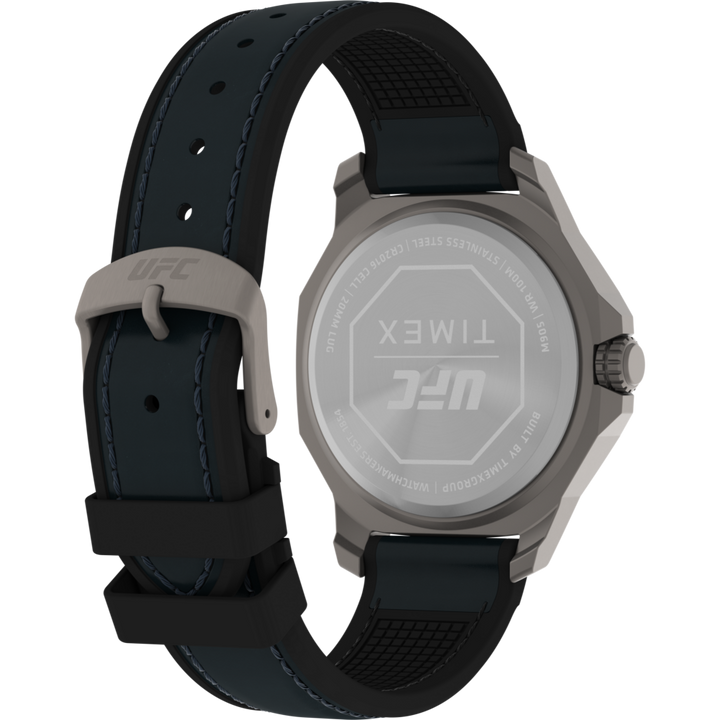 Timex UFC Reveal 41mm Silicone Backed Leather Strap Watch -TW2V85700X6