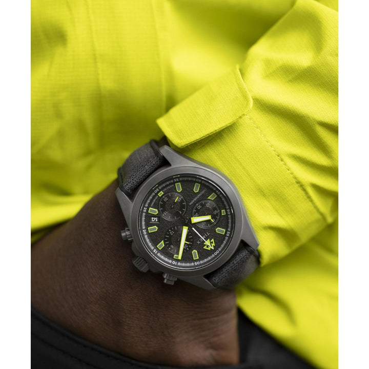 Timex Men Black Stainless Steel Round Dial Analog Watch-TW2V96300X6