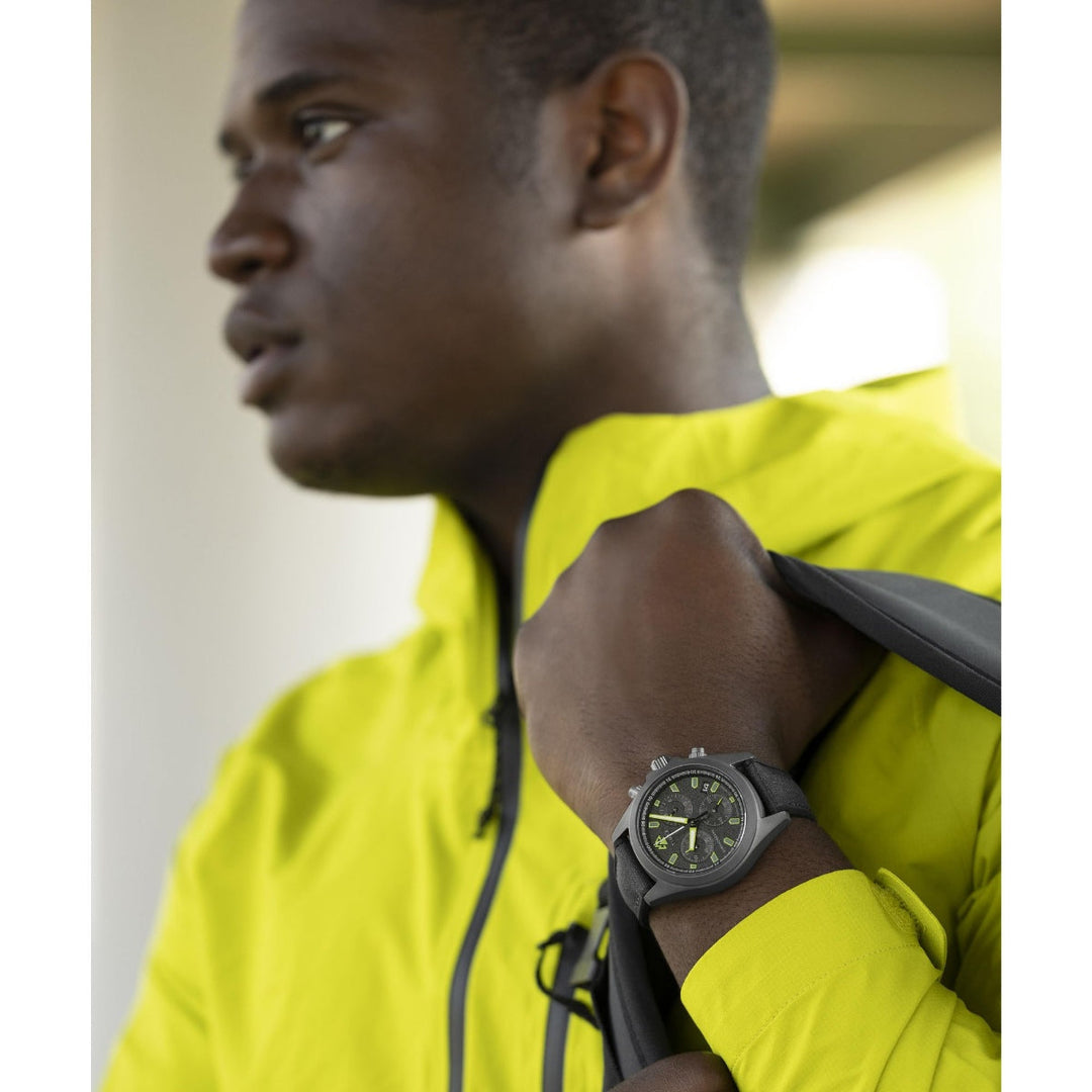 Timex Men Black Stainless Steel Round Dial Analog Watch-TW2V96300X6