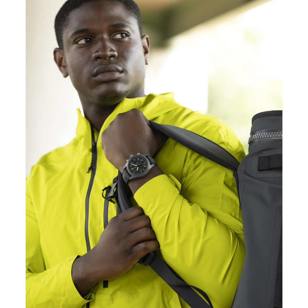 Timex Men Black Stainless Steel Round Dial Analog Watch-TW2V96300X6