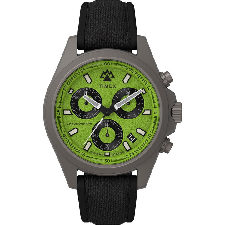 Timex Men Green Stainless Steel Round Dial Analog Watch-TW2V96400X6