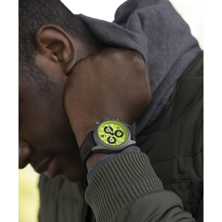 Timex Men Green Stainless Steel Round Dial Analog Watch-TW2V96400X6