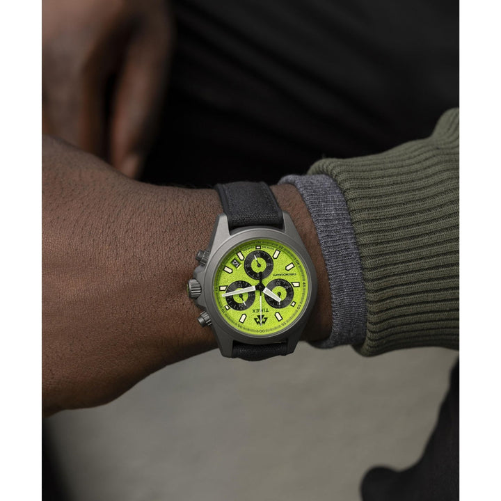 Timex Men Green Stainless Steel Round Dial Analog Watch-TW2V96400X6