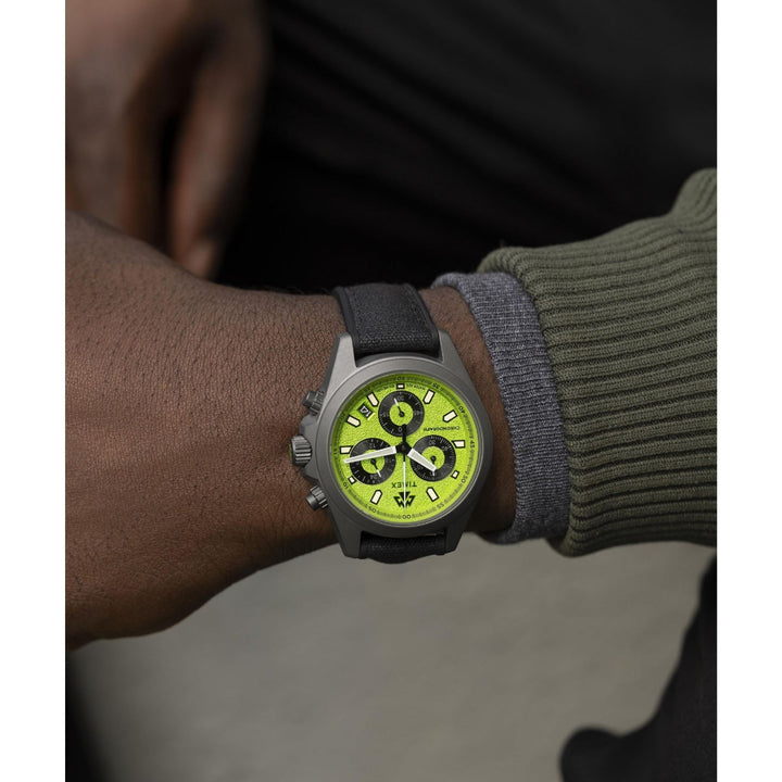 Timex Men Green Stainless Steel Round Dial Analog Watch-TW2V96400X6