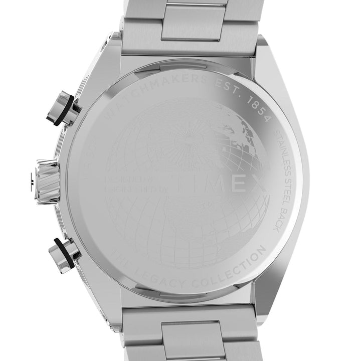 Timex Men Silver-Tone Tonneau Stainless Steel Dial Analog Watch-TW2W22200UJ