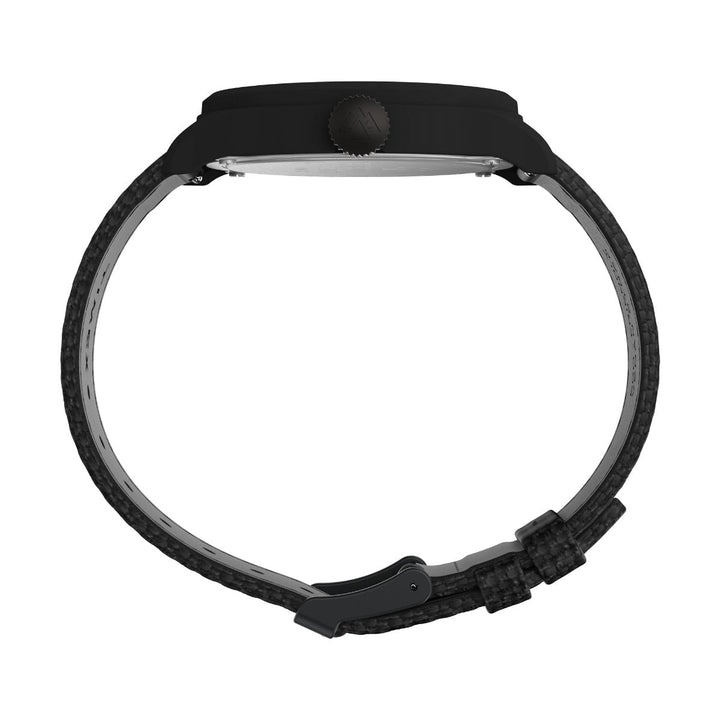 Timex Men Black Bio-Based PU Round Dial Analog Watch-TW2W23400X6