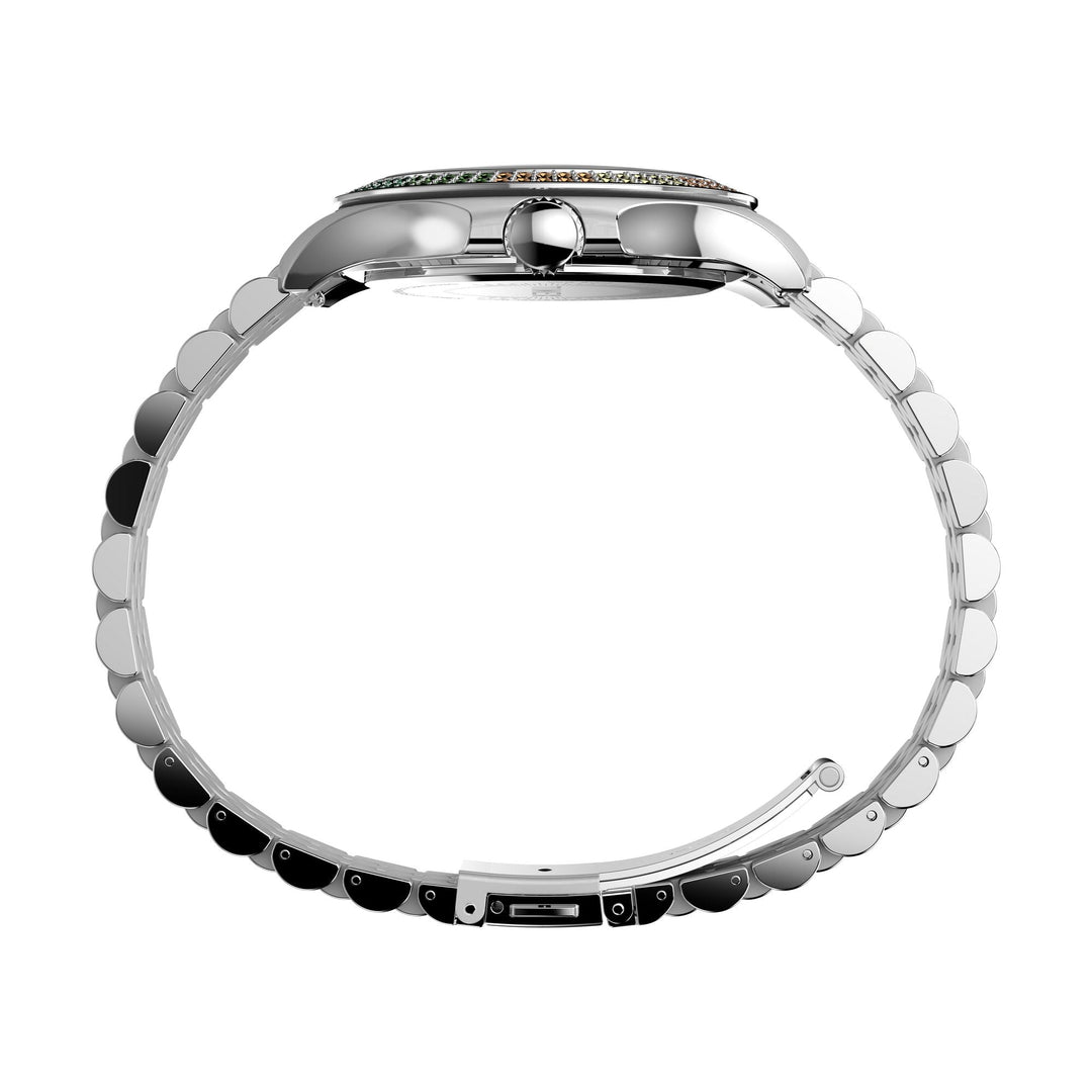 TIMEX Trend Women Silver Round Dial Analog Watch - TW2W33000UJ