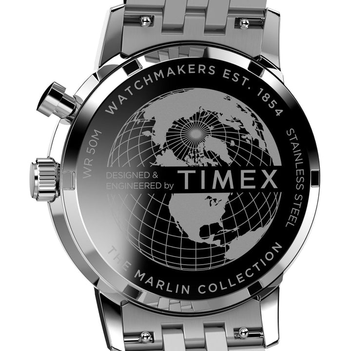 Timex Marlin Moon Phase 40mm Stainless Steel Bracelet Watch TW2W51300UJ