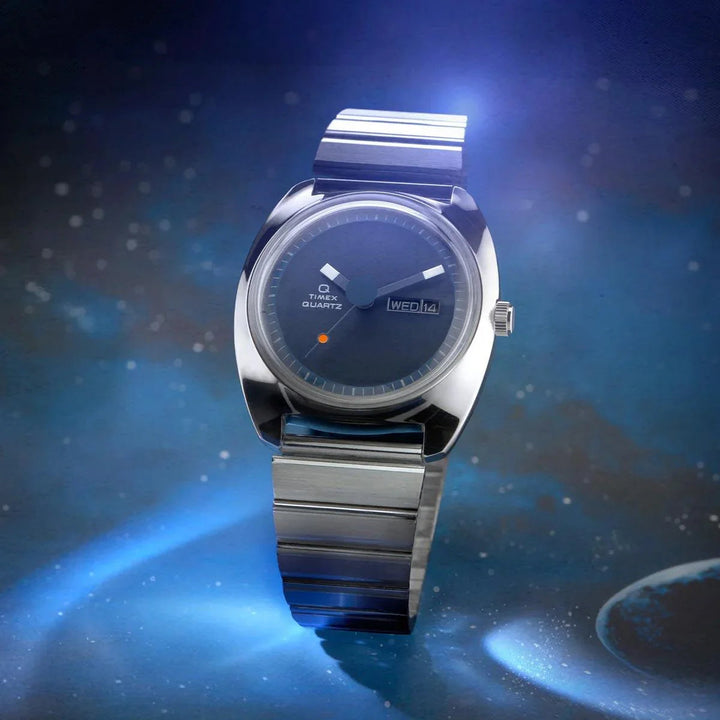 TIMEX Q Timex 1975 Enigma Reissue 37mm Stainless Steel Bracelet Watch TW2W59800UJ