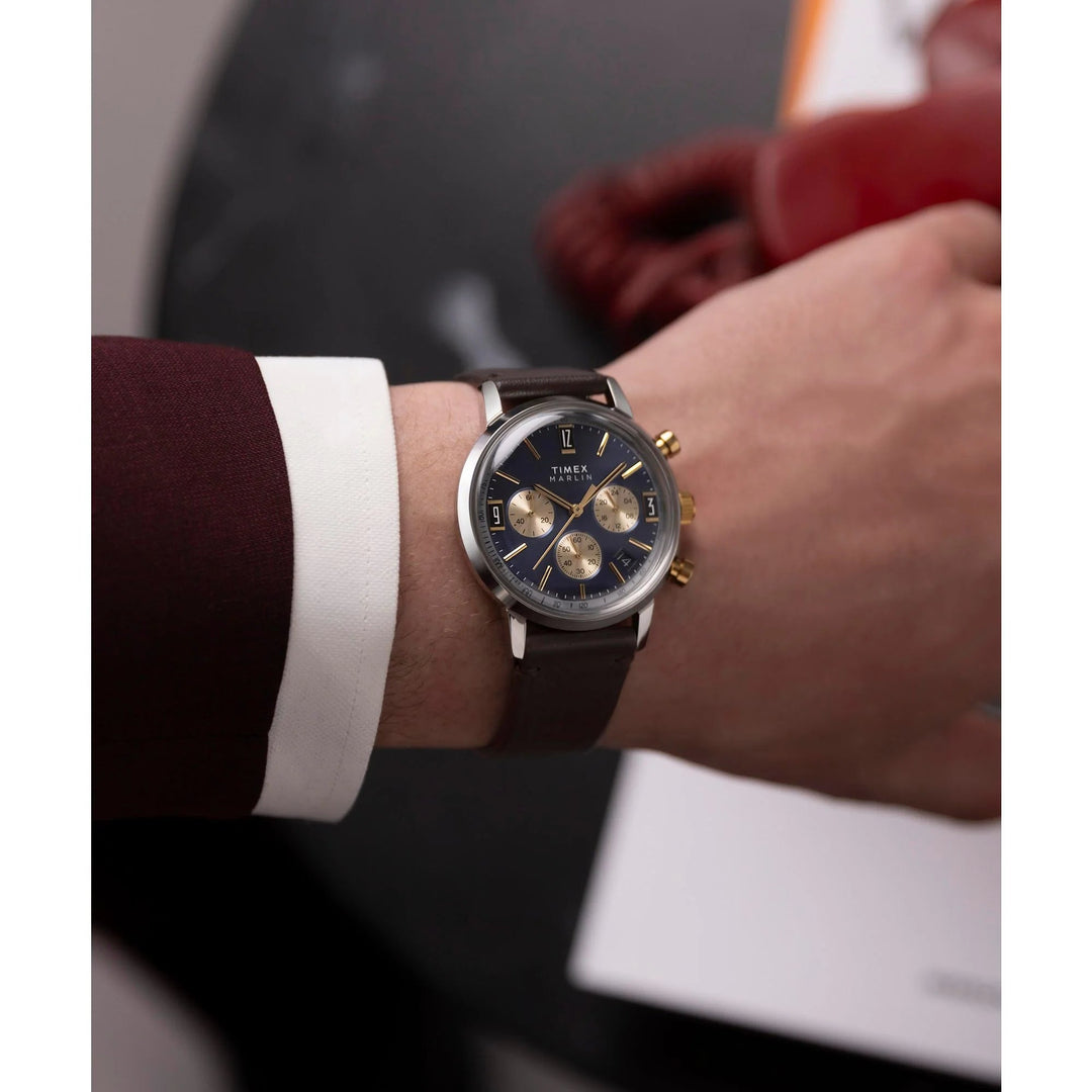 Timex Panda Collection Timex Marlin Panda Men Blue Round Dial Analog Watch - TW2W60400UJ – The ...