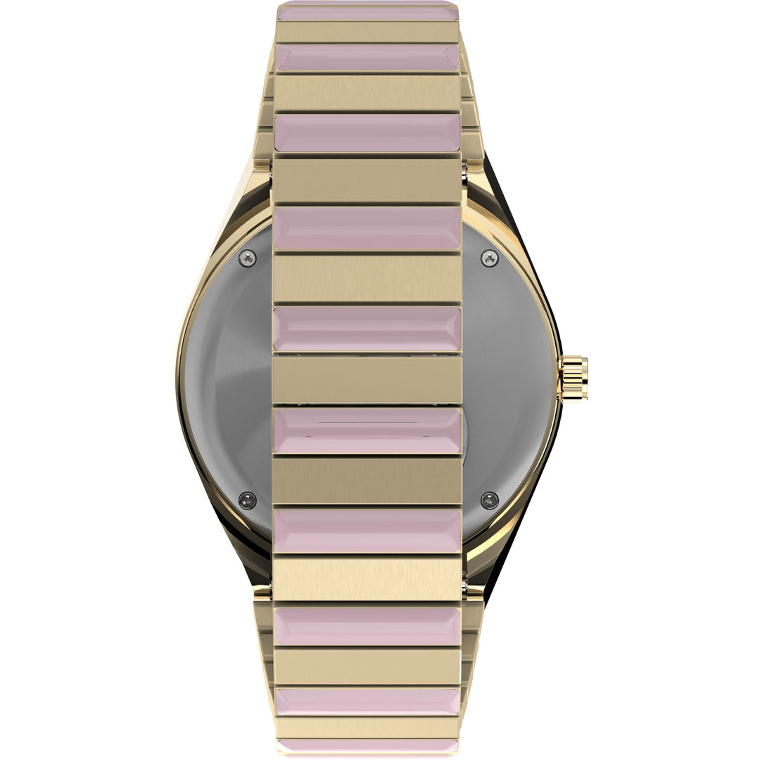 Q Timex Pink Round Dial Analog Women's Watch - TW2W87600UJ