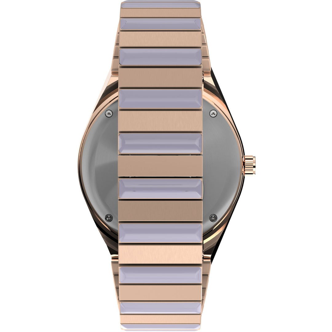 Q Timex Purple Round Dial Analog Women's Watch - TW2W87700UJ