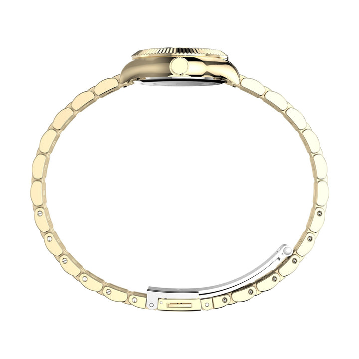 TIMEX Trend Gold-Tone Round Dial Analog Women's Watch - TW2W91000UJ