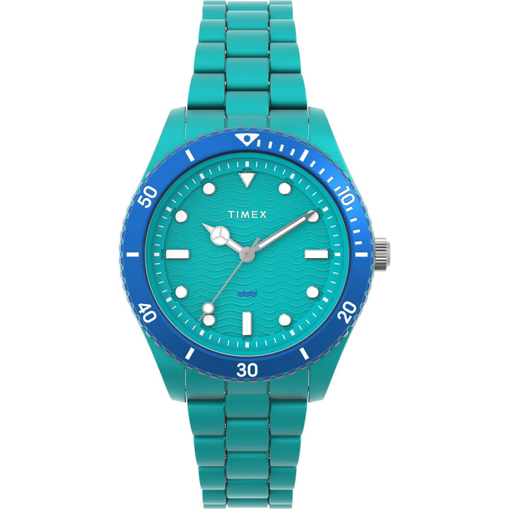TIMEX Trend Green Round Dial Analog Women's Watch - TW2Y04700UJ