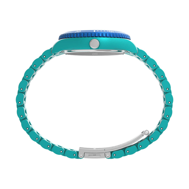 TIMEX Trend Green Round Dial Analog Women's Watch - TW2Y04700UJ