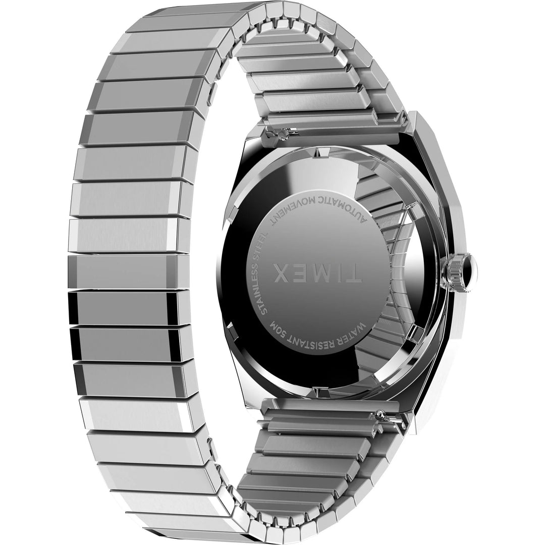 Timex Q TIMEX Men Blue Rectangle Dial Automatic Analog Watch - TW2Y07300UJ