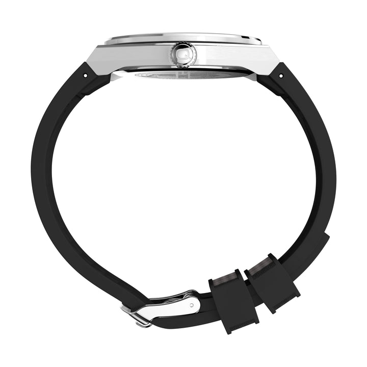 Q Timex Silver-Tone Round Dial Analog Men's Watch - TW2Y12200UJ