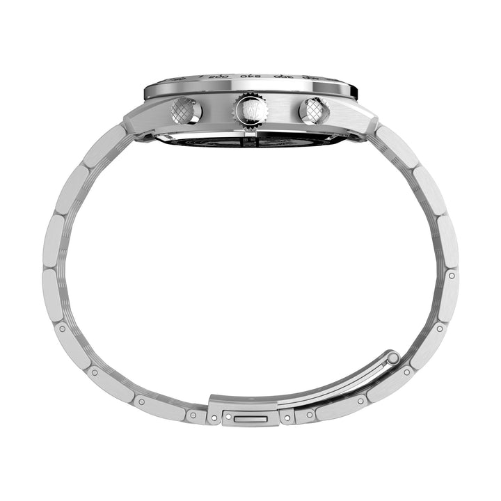 TIMEX Waterbury Silver-Tone Round Dial Analog Men's Watch - TW2Y18700UJ