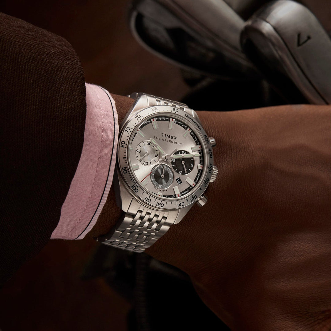 Timex TW2Y18700UJ Silver Dial Men&