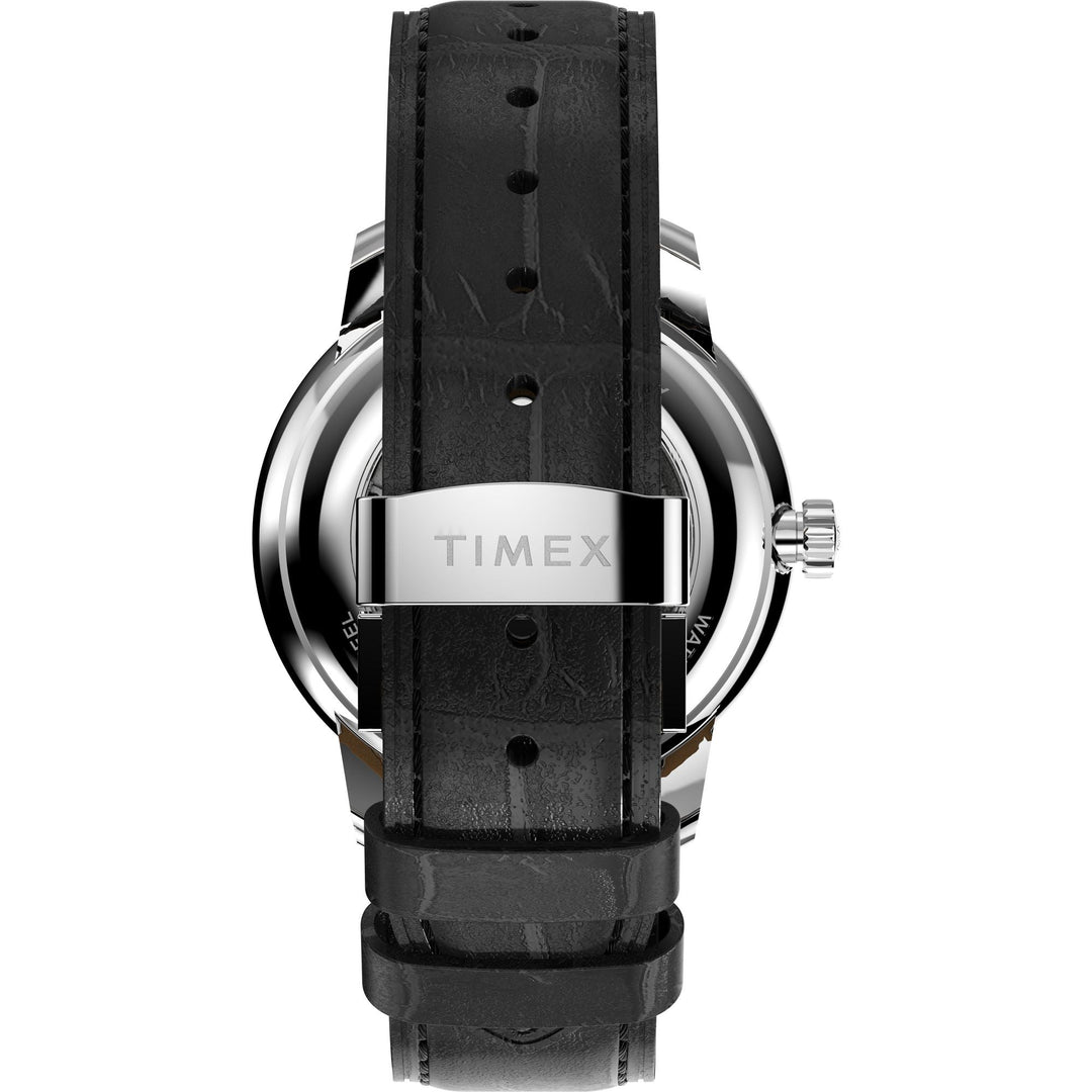 TIMEX Waterbury Black Round Dial Mechanical Automatic Men's Watch - TW2Y23000UJ