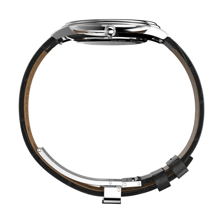 TIMEX Waterbury Silver-Tone Round Dial Analog Men's Watch - TW2Y23100UJ