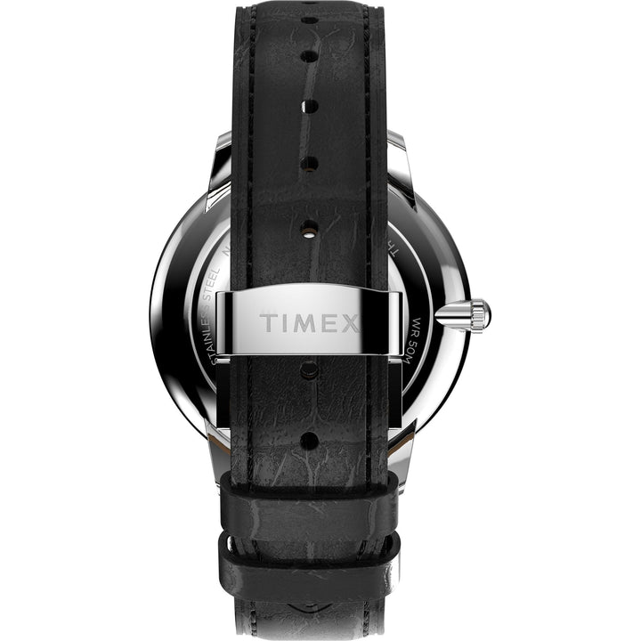 TIMEX Waterbury Silver-Tone Round Dial Analog Men's Watch - TW2Y23100UJ