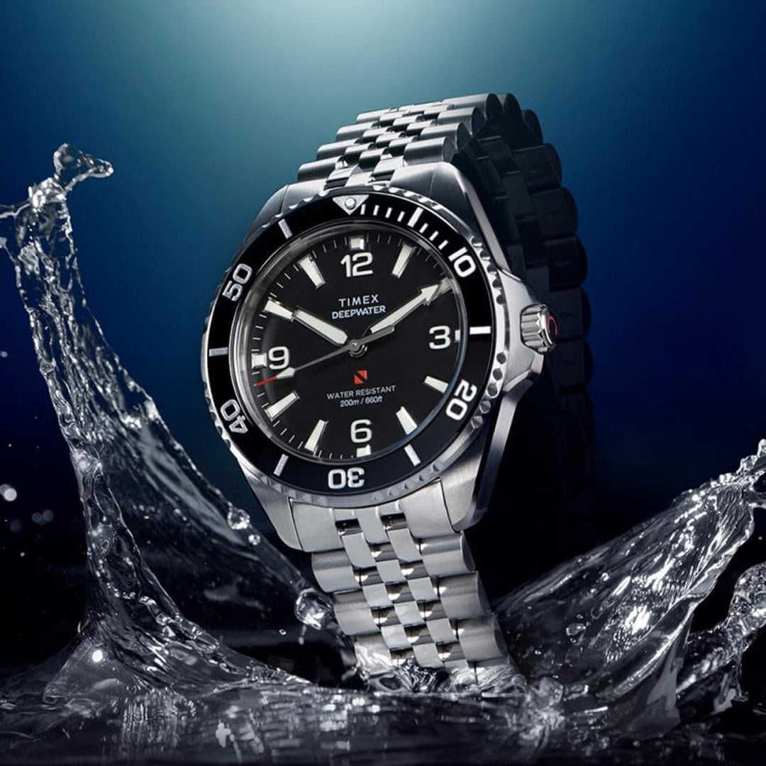 Timex TW2Y64500IK Black Dial Men&