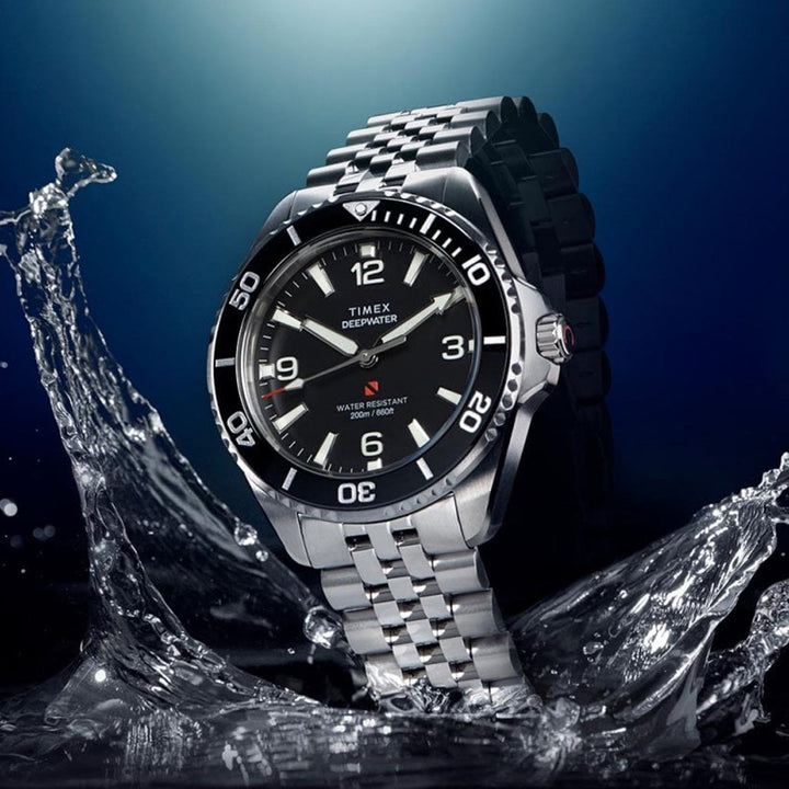 Timex TW2Y64500IK Black Dial Men&