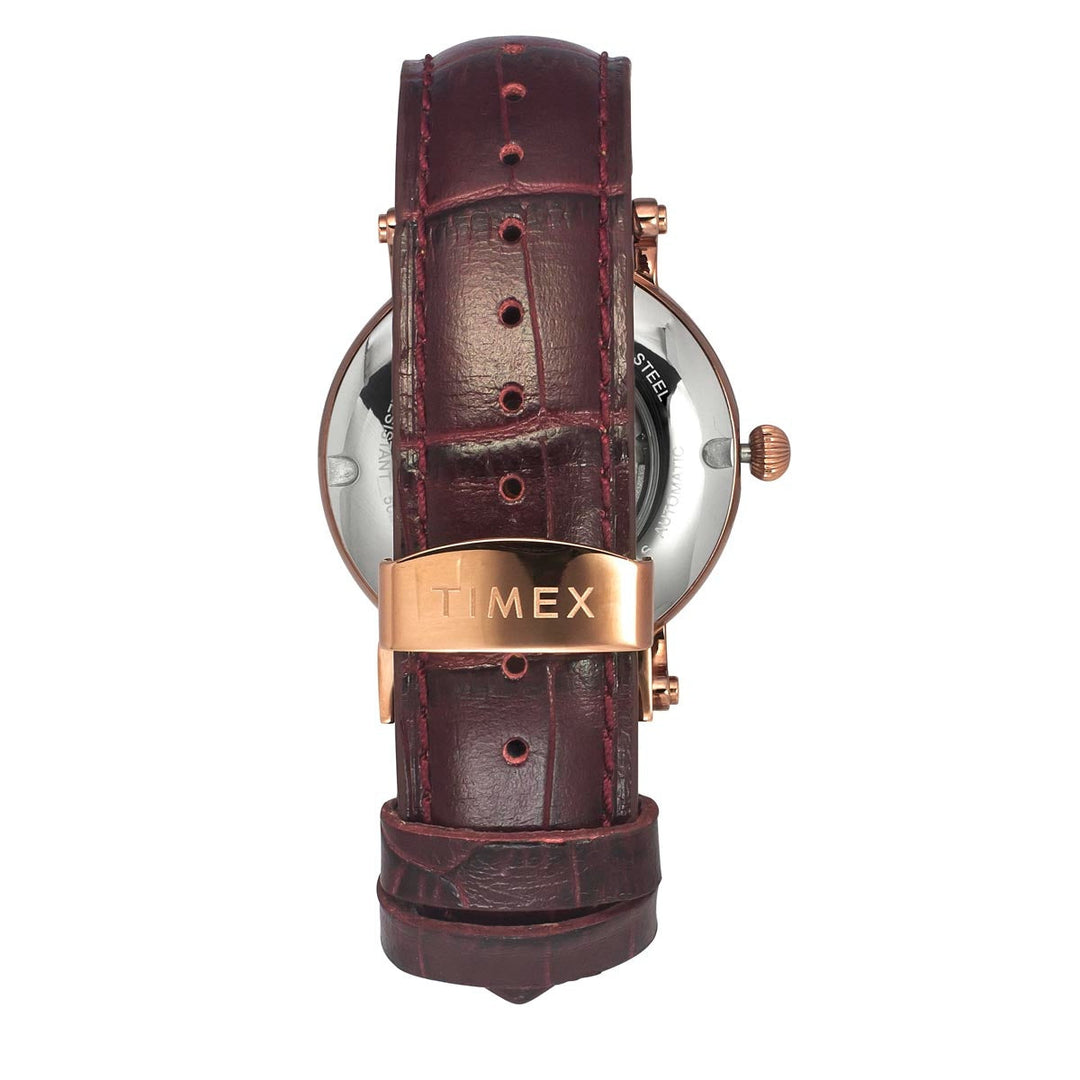 Timex Men Automatic Silver Round Stainless Steel Dial Watch- TWEG16719