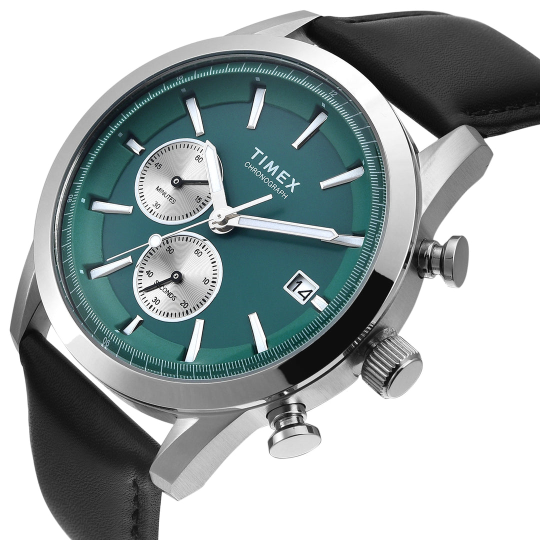 TIMEX Men Green Round Chronograph Dial Analog Watch - TWEG17611