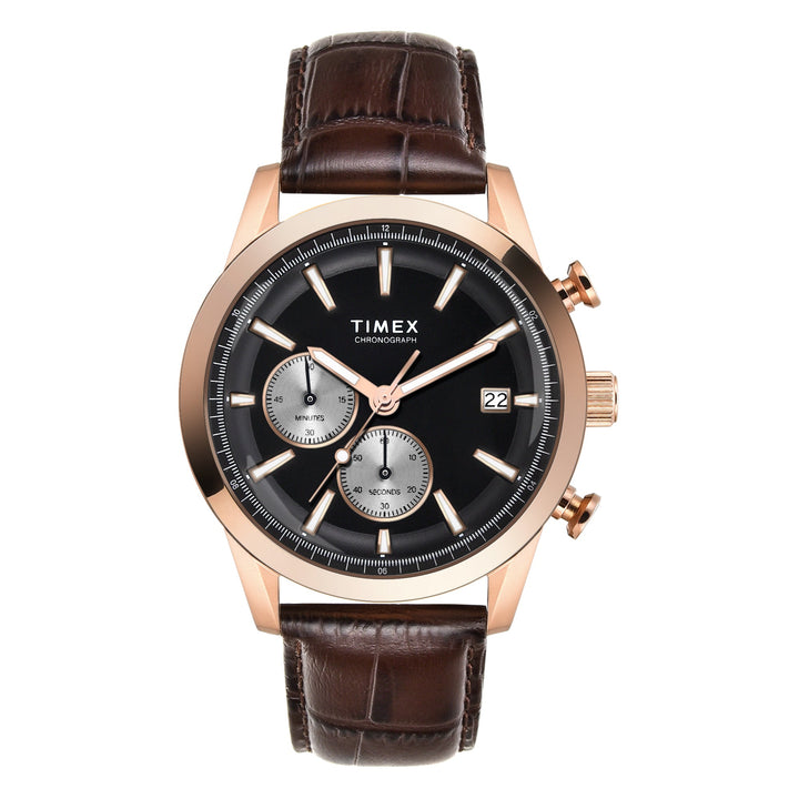 TIMEX Men Black Round Chronograph Dial Analog Watch - TWEG17612