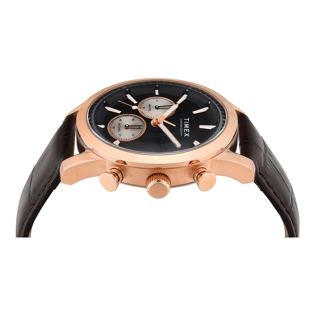 TIMEX Men Black Round Chronograph Dial Analog Watch - TWEG17612