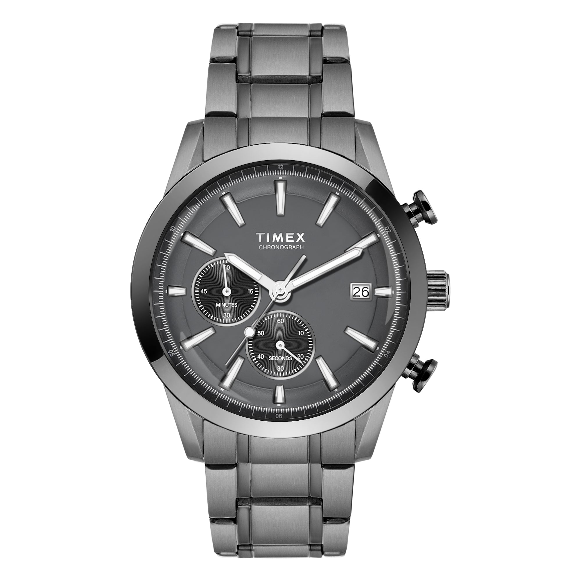 Timex Rene Timex Men Grey Round Chronograph Dial Analog Watch - TWEG17613 – The ...