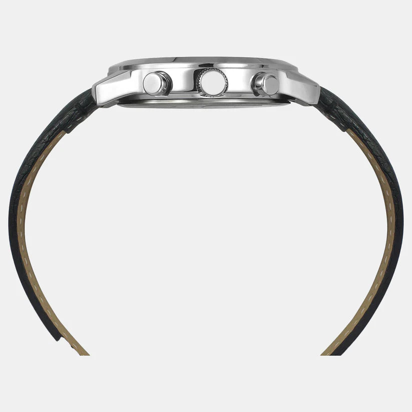 Timex Men Brass Dial & Leather Straps Analogue Chronograph Watch TWEG18509