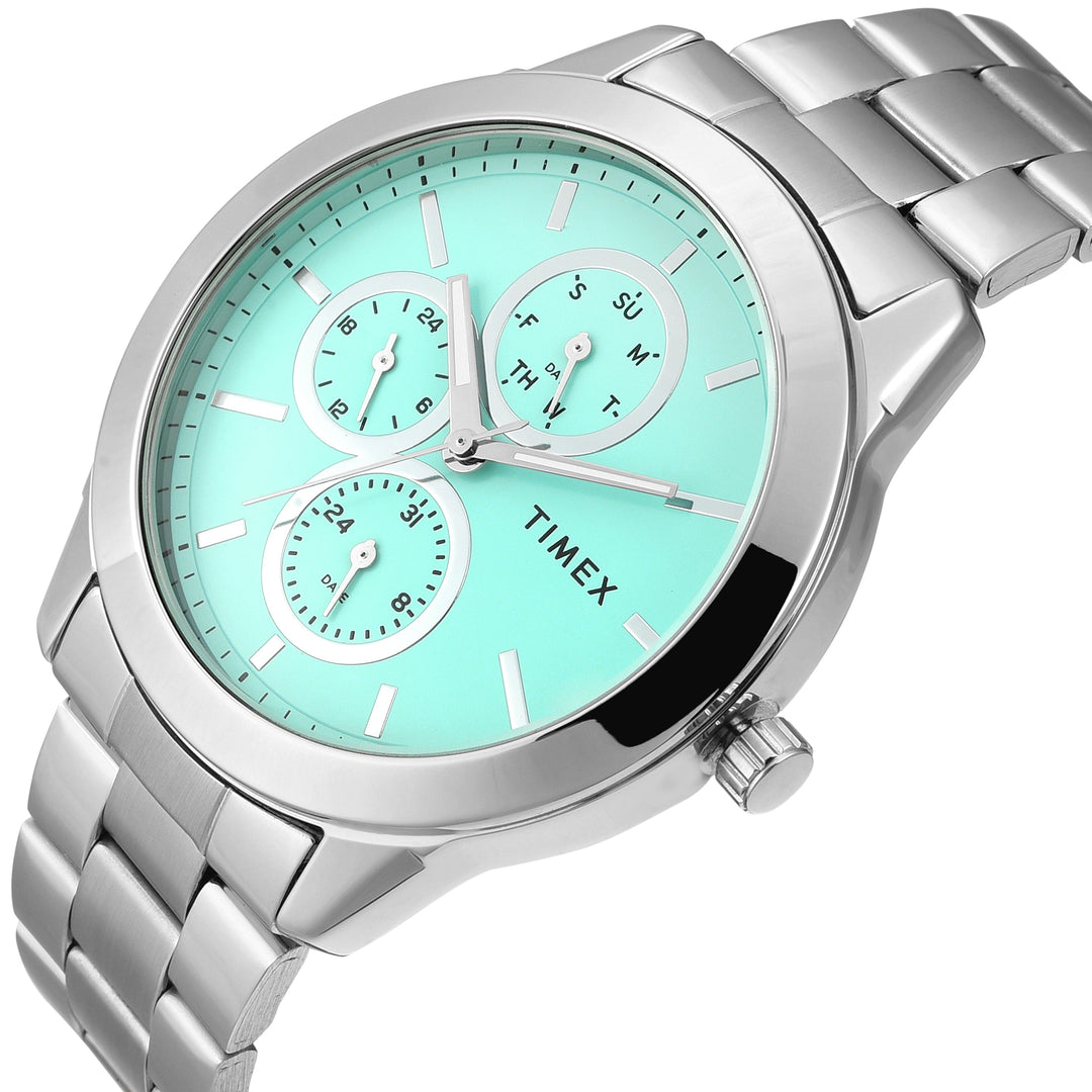 Timex Full Appliques Tiffany Blue dial Men's Watch TWEG18520