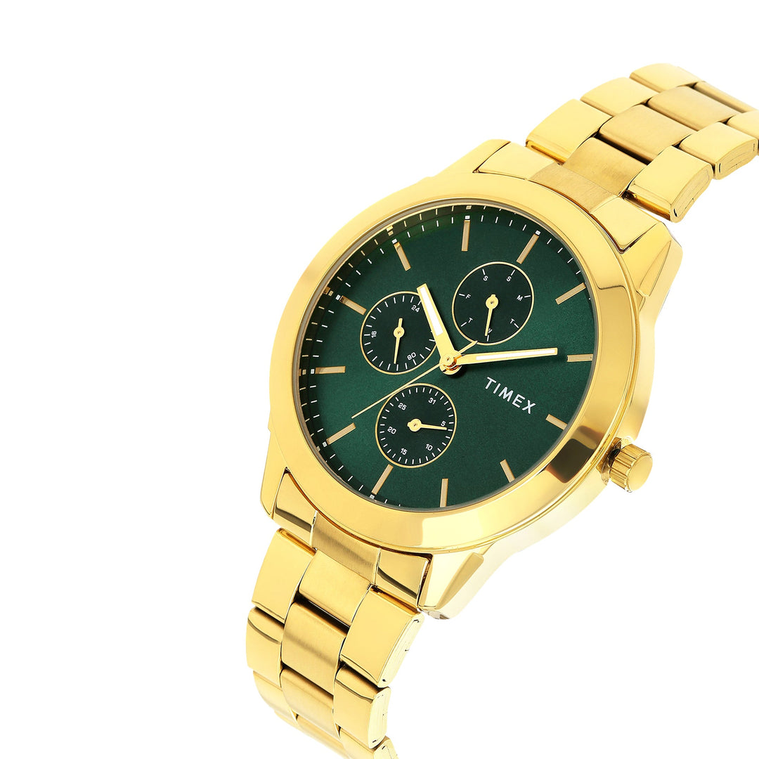 Timex Round Green 45mm Dial  Astrological Men's Watch TWEG18522