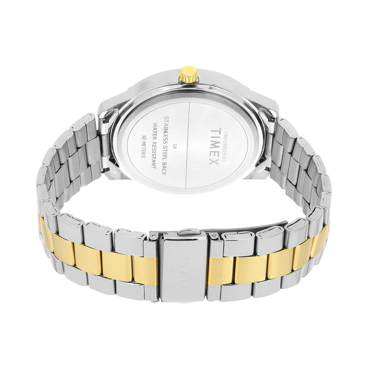 Timex Round Silver 45mm Dial Men's Watch TWEG18523