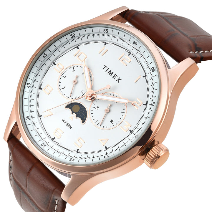 TIMEX Men Grey Round Dial Analog Watch - TWEG19608