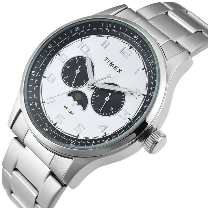 TIMEX Men White Round Dial Analog Watch - TWEG19609