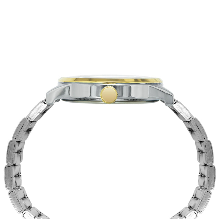 Timex Men Multifunction Beige Round Brass Dial Watch- TWEG19906