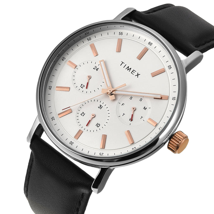 Timex Men White Round Multifunction Dial Watch- TWEG20021