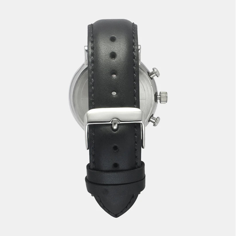 Timex  Men's Green Round Chronograph Leather Watch TWEG20023