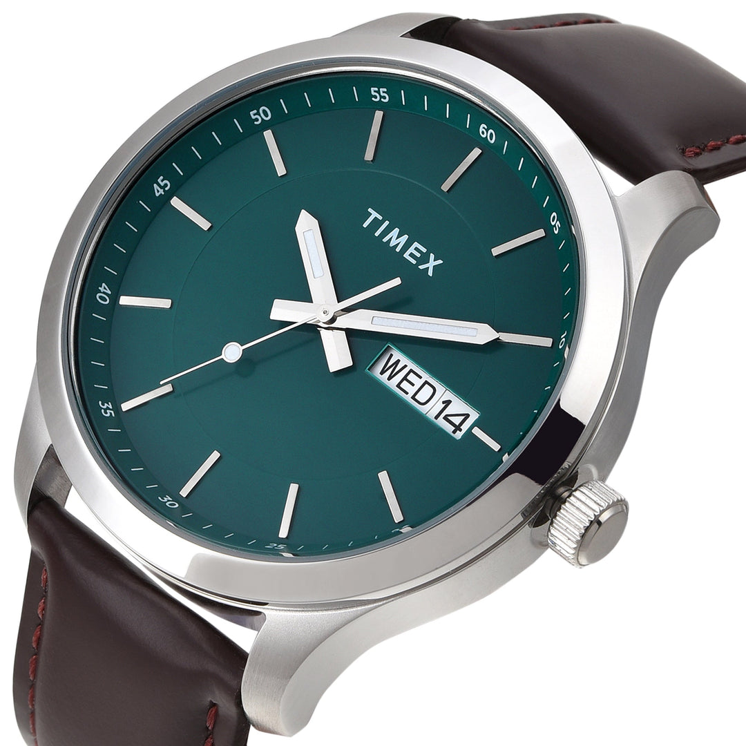 TIMEX Men Green Round Dial Analog Watch - TWEG20800